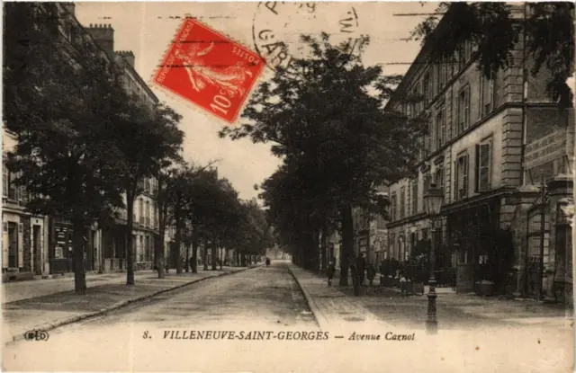 CPA VILLENEUVE-ST-GEORGES Avenue Carnot (600250)
