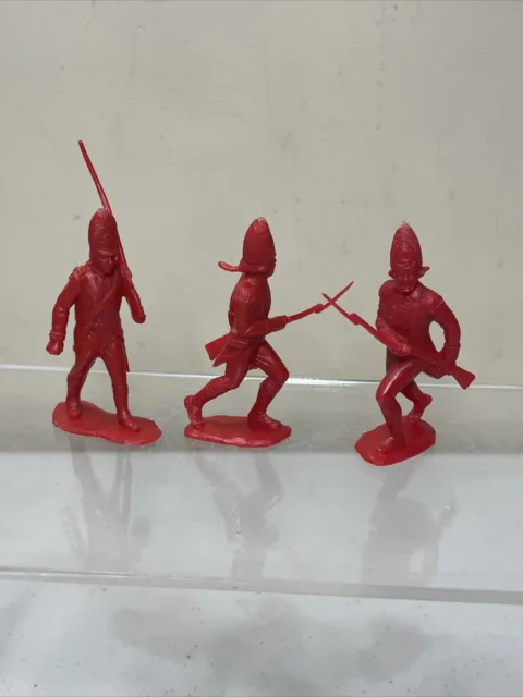 MARX Heritage Rev War British Red Coats plastic Toy Soldiers playset 1:32 scale