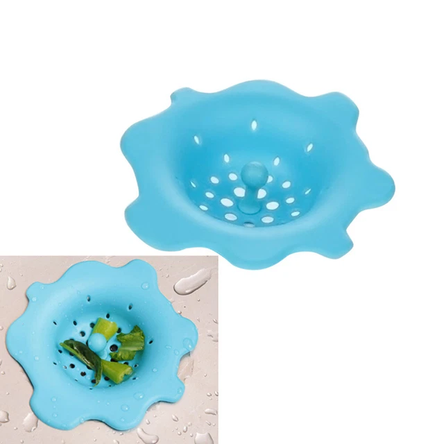 Silica Gel Flower Shaped Kitchen Sink Strainer Drain Filter Bathroom Sink