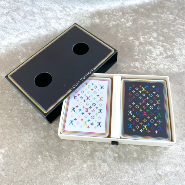 Louis Vuitton Monogram Multicolor Novelty Paper Playing Cards Vintage Unused