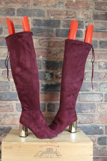 Fabric over deals the knee boots