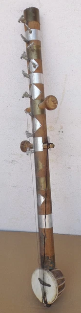 Antikes Saiteninstrument Laute Gusla o.ä. Afrika Museal Stringed Instrument