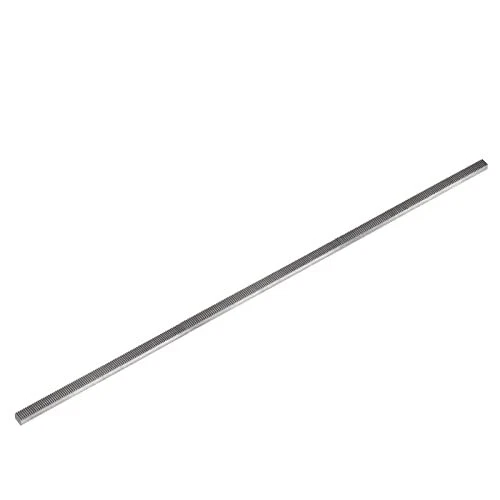 uxcell 0.5 Mod 8mm x 8mm x 500mm 45# Carbon Steel Rack for Motor Pinion Gear