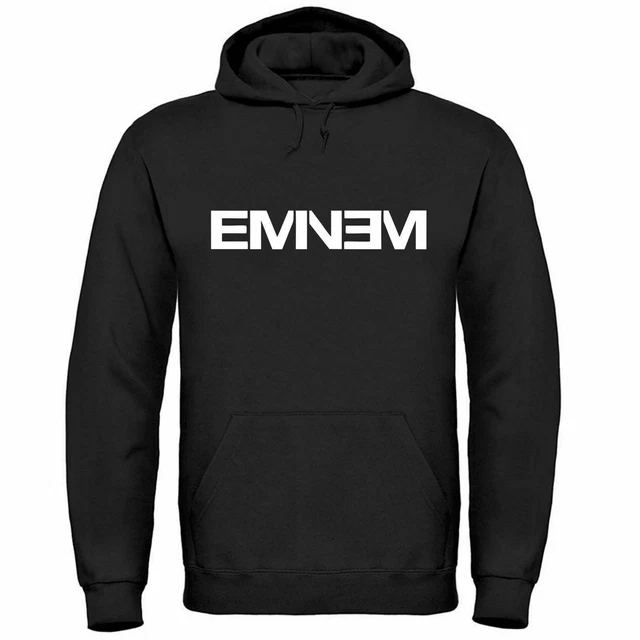 Felpa di EMINEM rap music logo con cappuccio unisex uomo donna ragazza