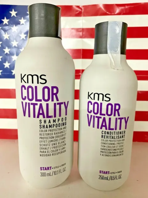 KMS Color Vitality Shampoo 10.1 oz and Conditioner  8.5 OZ DUO SET
