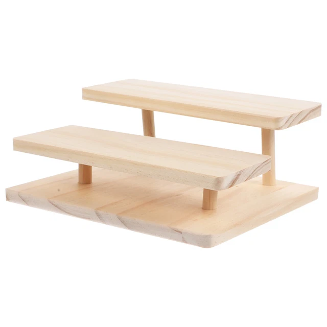 5 pz supporto per display in legno supporto per display desktop doppio strato supporto per display in legno
