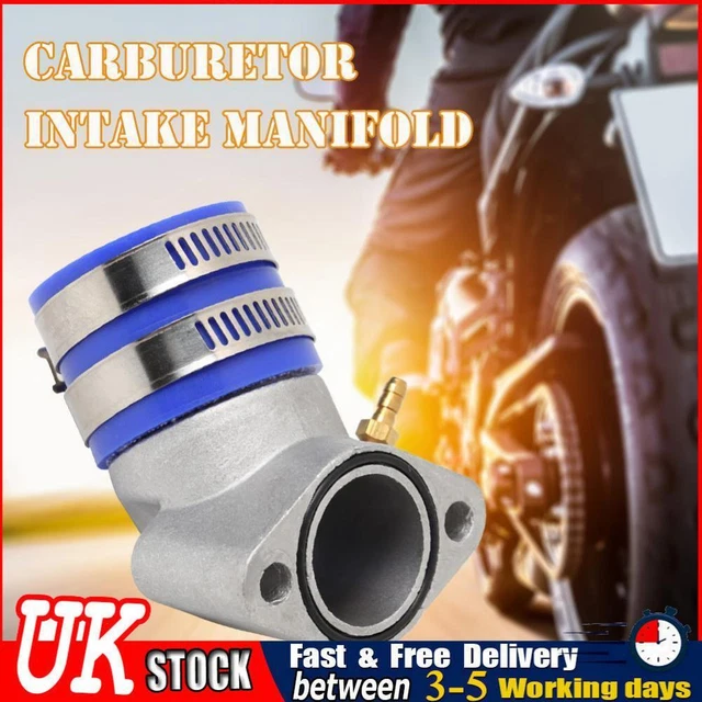 UK Aluminum Carburetor Frosted Intake Pipe Adapter Manifold Interface Boot for A