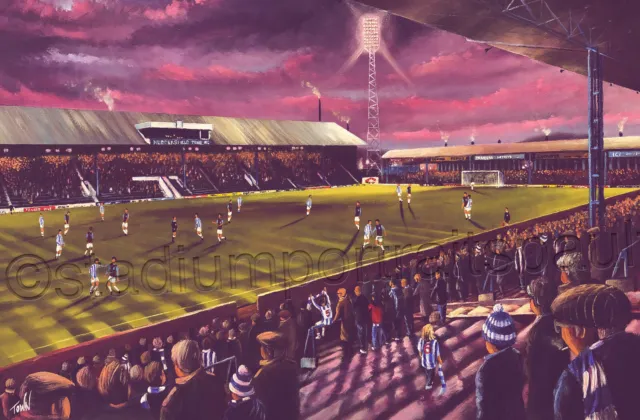 Huddersfield Town, Leeds Road Memories  -  A3 print