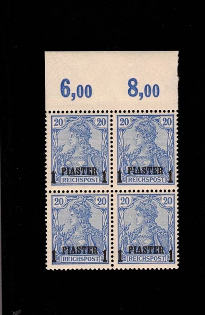 Deutsches Post in der Türkei Mi.Nr. 14 I Viererblock  ** / postfrisch - geprüft
