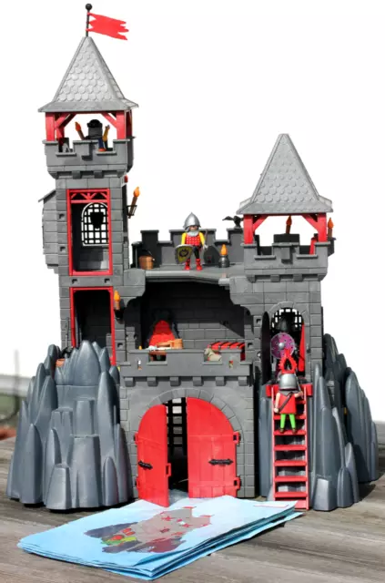 Playmobil grand chateau médiéval La forteresse du dragon rouge - Playmobil