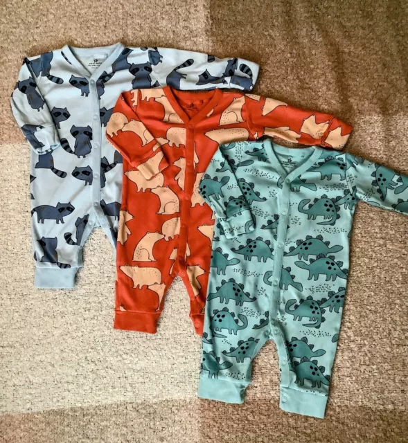 Next Baby Boys 3-6 Months Footless Babygrows, Sleepsuits Bundle Combine Post