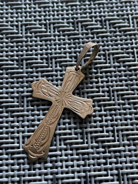 echt gold 585 kette mit anhänger, Kreuz