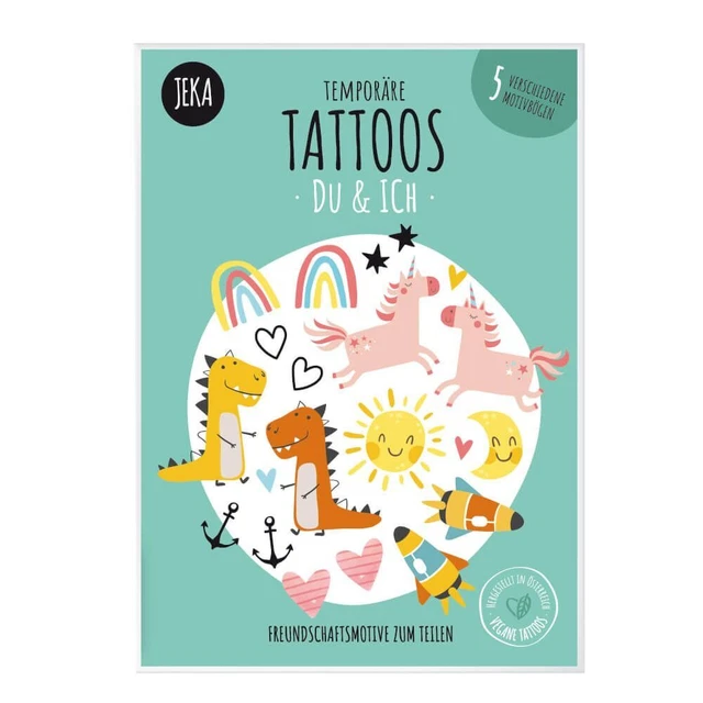JEKA - MAL MICH BUNT - Kindertattoo Set, Du & Ich