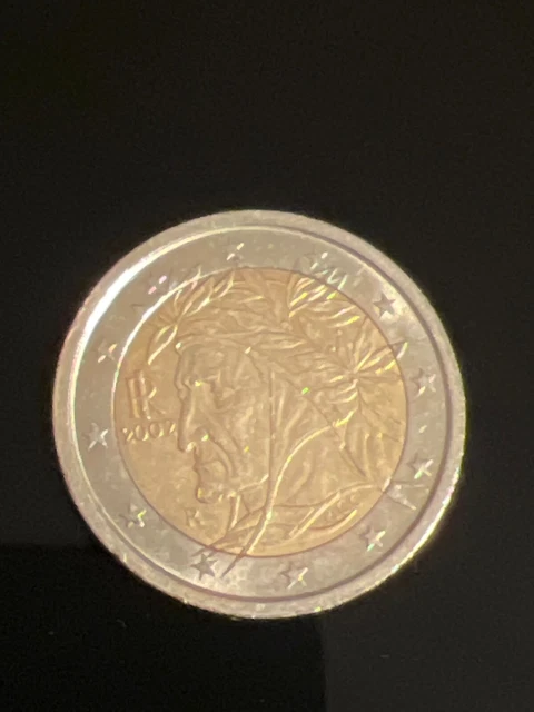 RARE PIÈCE DE 2 euros Italie 2002 dante alighieri rare EUR 1,00