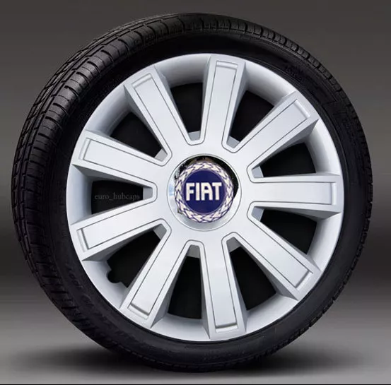 Set of 4 wheel trims 15" Hub Caps, Covers to fit Fiat Punto,Stilo,Doblo,Multipla