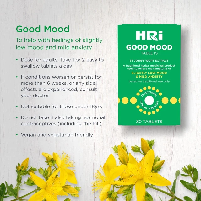 HRI GOOD MOOD 60 Tablets to Relieve the Symptoms of Slightly Low Mood