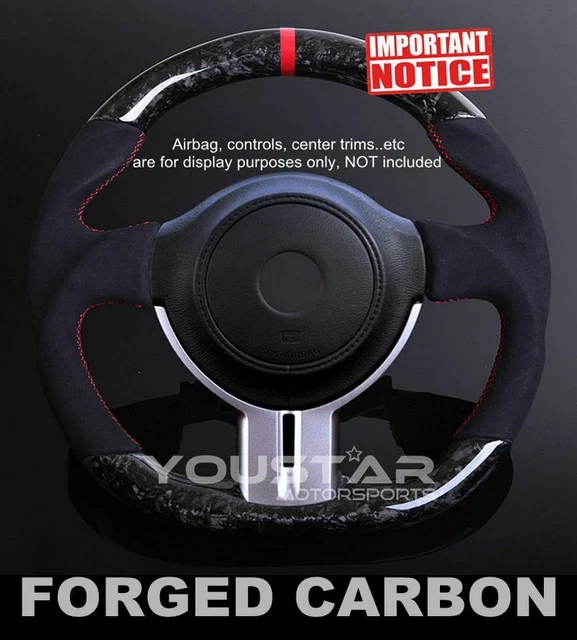 CARBON ALCANTARA DType Steering Wheel for Toyota 86 Subaru BRZ