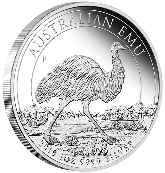 Australien EMU 2018  1 oz Silber 9999  1 Dollar *PP / Proof  * mit OVP