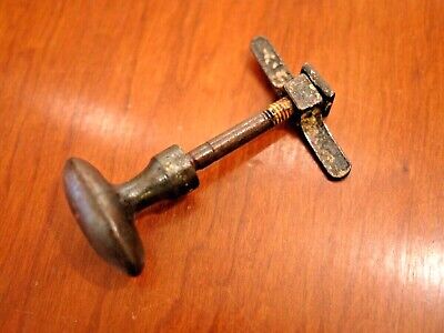 ANTIQUE WROUGHT IRON French DOOR LATCH KNOB latch handle