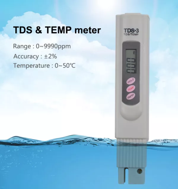 TDS3 PPM Meter Digital Tester Home Drinking Tap Water Quality Purity Test Tester 2