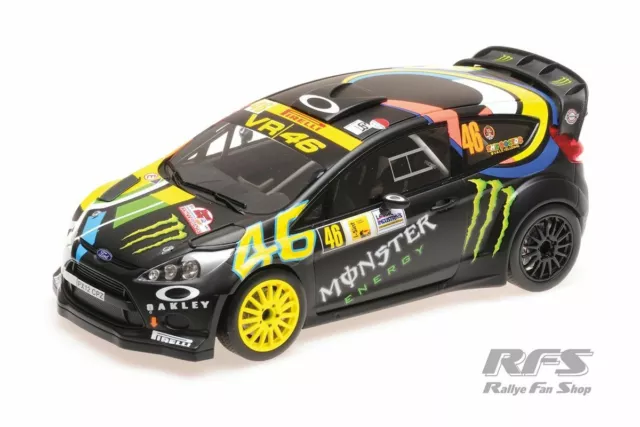 Ford Fiesta RS WRC Valentino Rossi Monza Rallye Show 2012 1:18 Minichamps NEU