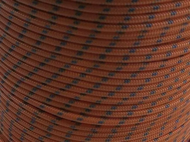 10m X 5mm ORANGE DOUBLE BRAID WITH DYNEEMA SPECTRA CORE YACHT MARINE ROPE 1350kg