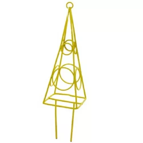 Fairy Gardening Yellow Cone Topiary Frame