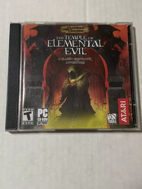 Dungeons & Dragons: The Temple of Elemental Evil (PC, 2003) Classic Atari Pc Cd