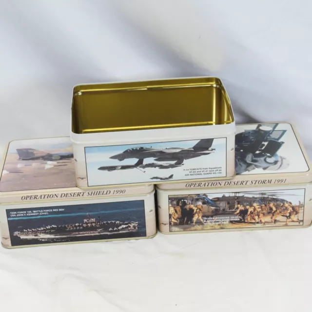 Gulf War Tin Operation Desert Shield 1990 Desert Storm 1991 Collector Tin