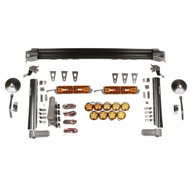 Jeep Wrangler III (JK) Rapide Piste Lumière Kit Support+Lampes Lightbar Mirroir