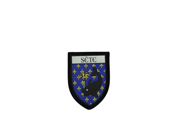 Ecusson Patch Blason du Bearn brodé avec dos scratch et support à
