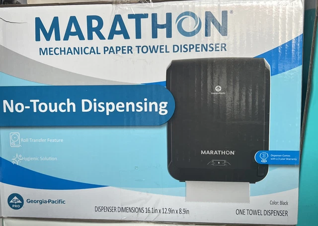 ⚡️Marathon No Touch Dispensing Paper Towel Dispenser Black 🆕
