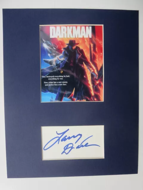 Liam Neeson in "Darman" & Larry Drake  autograph as Robert Durant