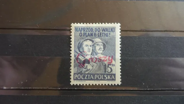 Polen 1950 / Kat. Fischer Nr. 527 mit Aufdruck Groszy