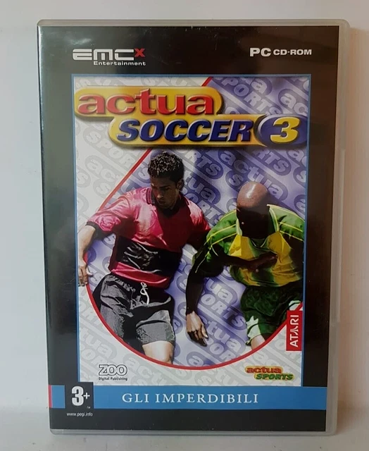 Actua Soccer 3 – Jeu PC CD-Rom, Simulateur De Foot Dinamic, PAL, Très Bon état
