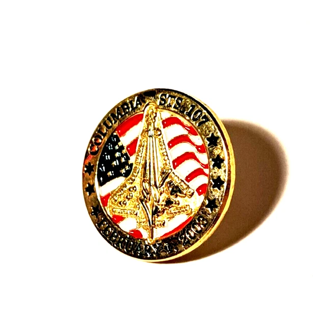Vintage 2003 Space Shuttle Columbia STS-107 Commemorative NASA Pin New