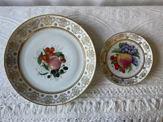 Vintage Ba Aria German Serving Platter + 5 Dessert Plates