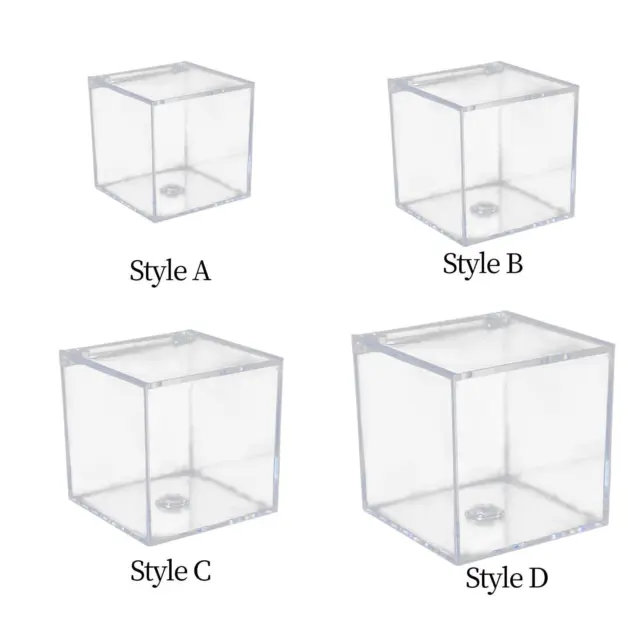 Acryl-Klarsichtbox mit Deckel, Aufbewahrungsbox, Schmuckschatulle, transparente