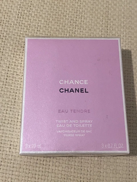 Chanel Chance Eau Tendre Eau De Toilette EDT 3.4oz + Twist & Spray 2pc  Gift Set