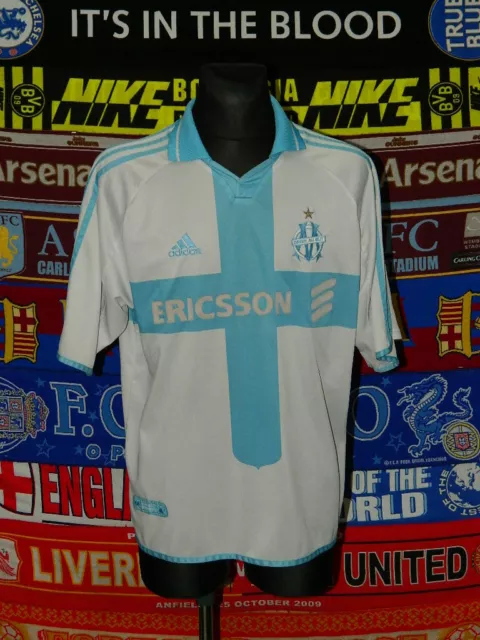 4/5 Olympique Marseille adults XL/XXL 2000 football shirt jersey trikot maillot