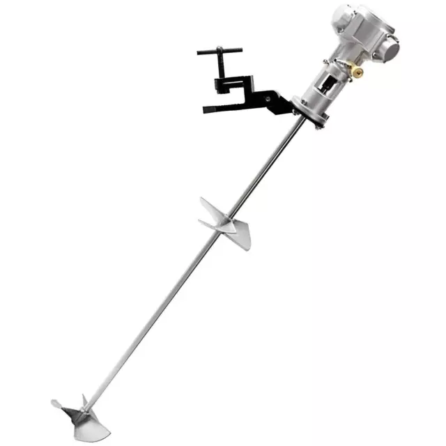 50 Gallon Mixer Tank Barrel Air Mix Stainless Steel Pneumatic Clip Bracket