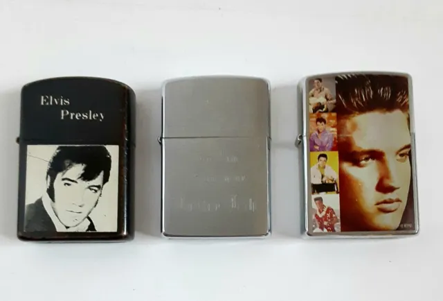 Vintage Zippo Lighter Elvis Presley New*Elvis Black*Random Engraved Zippo