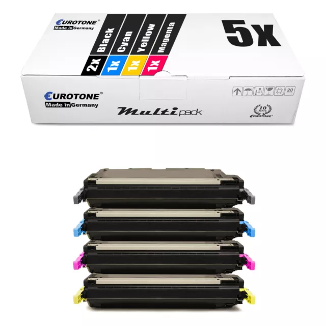 5x Toner für Canon LBP 5300 5360, 711 Set EP-711 CMYK