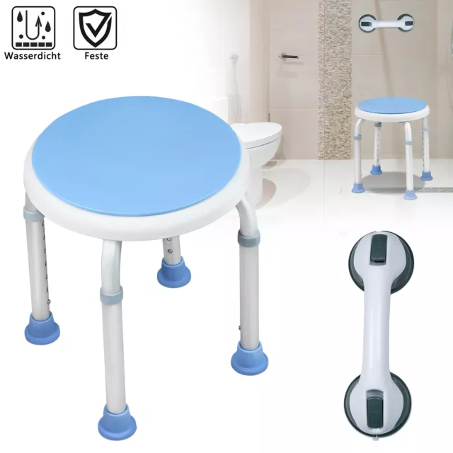 Sedia doccia regolabile con maniglie doccia ausilio doccia sgabello bagno sgabello doccia bagno DE*-
