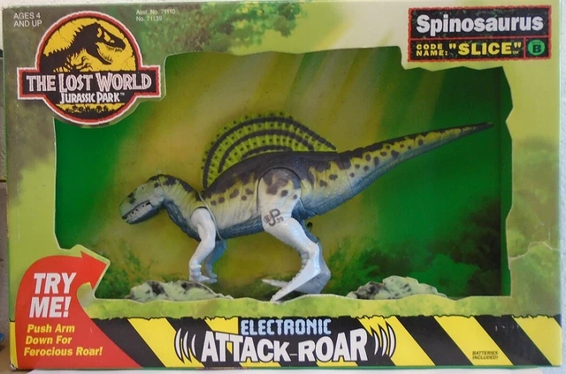 JURASSIC PARK LOST World SPINOSAURUS “Slice” Electronic Attack 