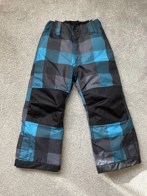 Salopette da sci imbottite H&M bambini snowboard nero blu età 4-5 anni