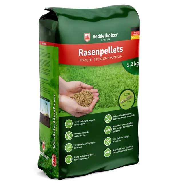 Rasenpellets Regeneration Rasensamen Grassamen robusten widerstandsfähigen Rasen