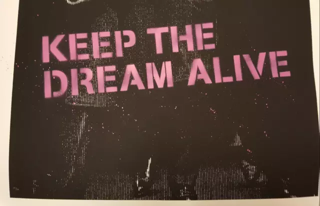 Mr Brainwash Keep the Dream Alive MLK print pink Martin Luther King /50 Banksy 3