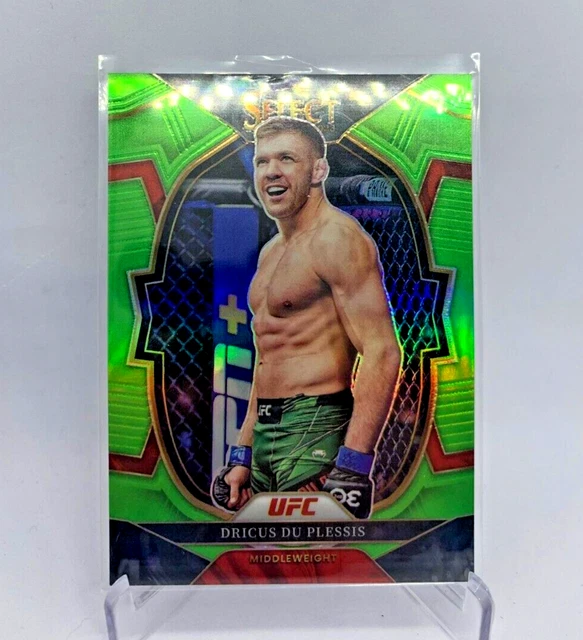 UFC 2023 &DRICUS DU PLESSIS" 24 NEON GREEN Concourse /75 Select Prizm