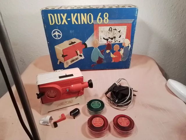 Dux - Kino 68 incl. 4 Filme und Zubehör,mit Karton Vintage